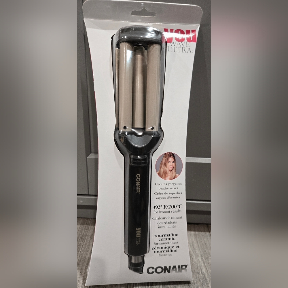 BNIB - Conair YOU Wave Ultra Tourmaline Ceramic 3 Barrel Hair Styler